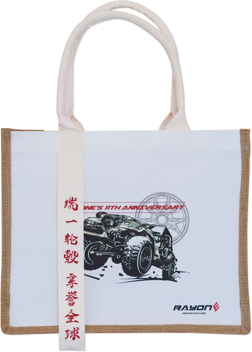 RAYONE 11th anniversary graphic tote bag front