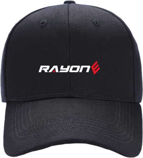 Black RAYONE logo cap