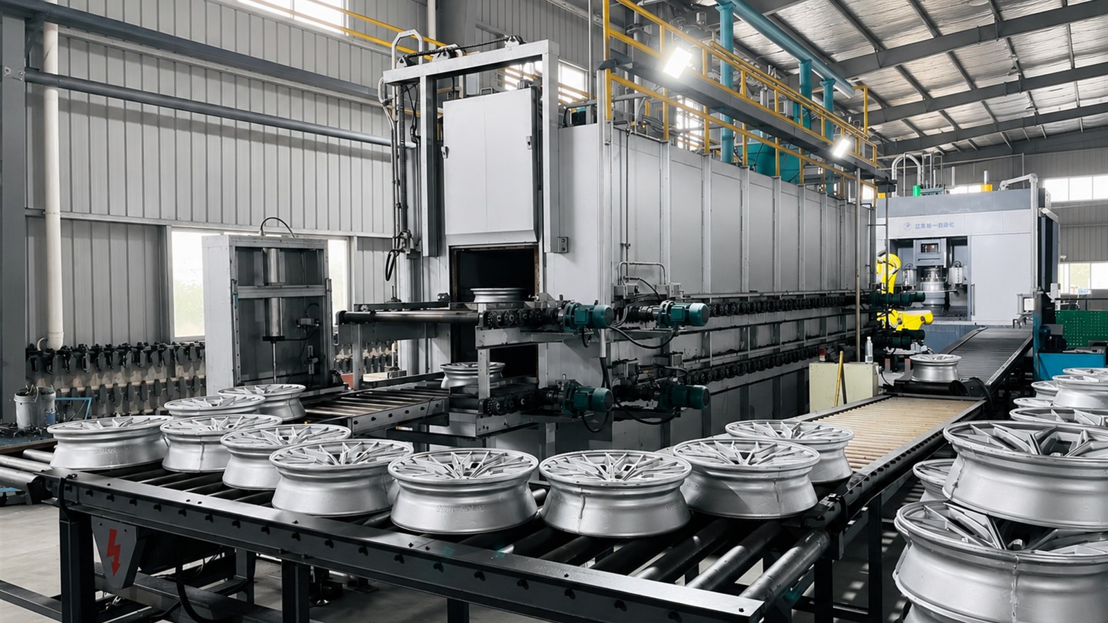 RAYONE flow forming production line for aluminum alloy wheels