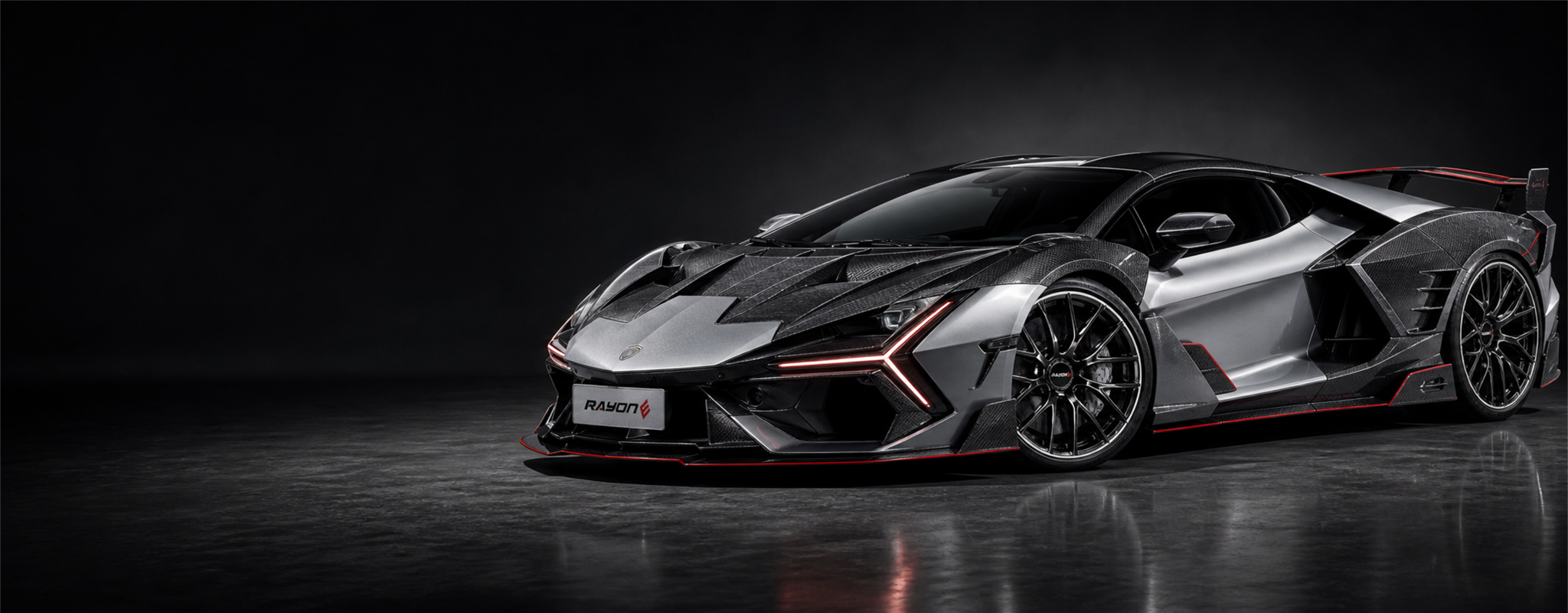 RAYONE custom forged wheel fitted to a track-focused performance car